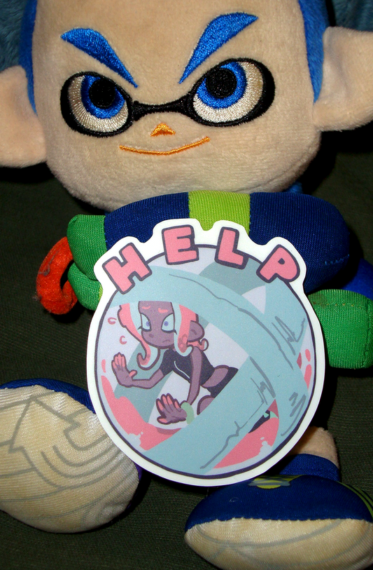 HELP - Splatoon Vinyl Sticker