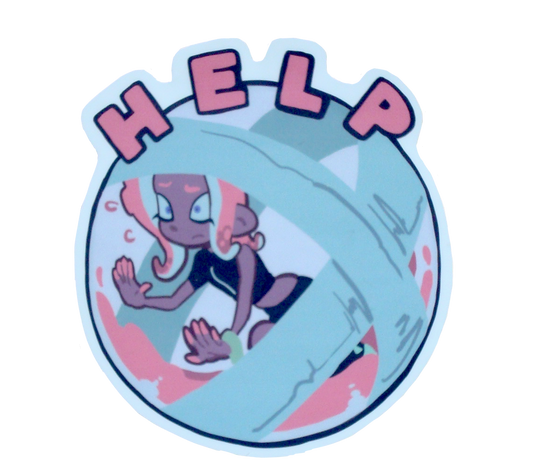 HELP - Splatoon Vinyl Sticker