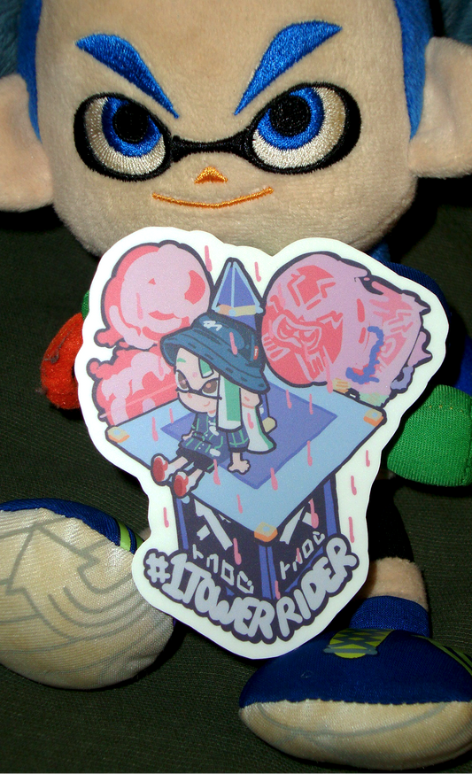 #1 Tower Rider - Splatoon Vinyl Sticker