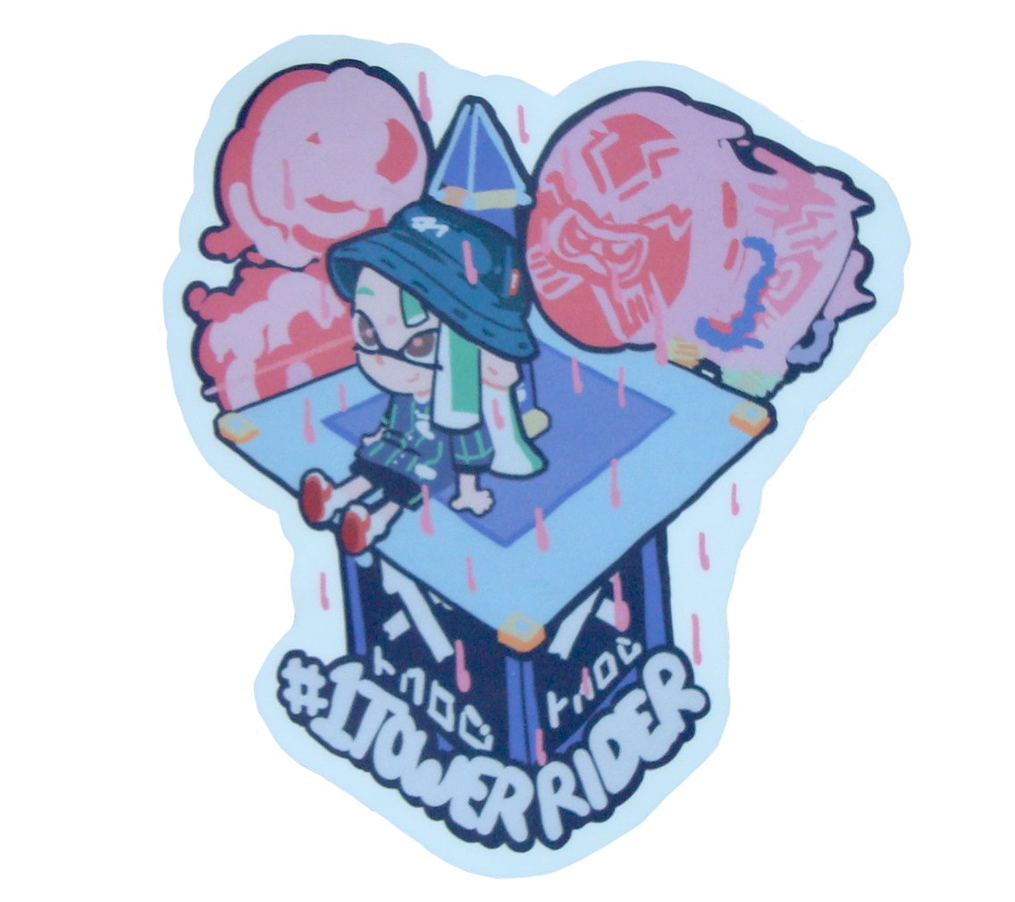 #1 Tower Rider - Splatoon Vinyl Sticker